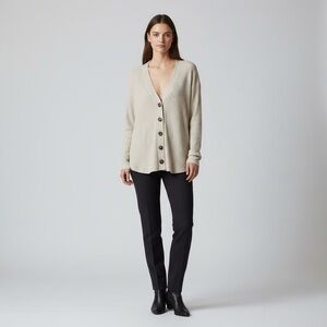 Urban Outfitters out from under Cream Button-Up Cardigan oversized size small